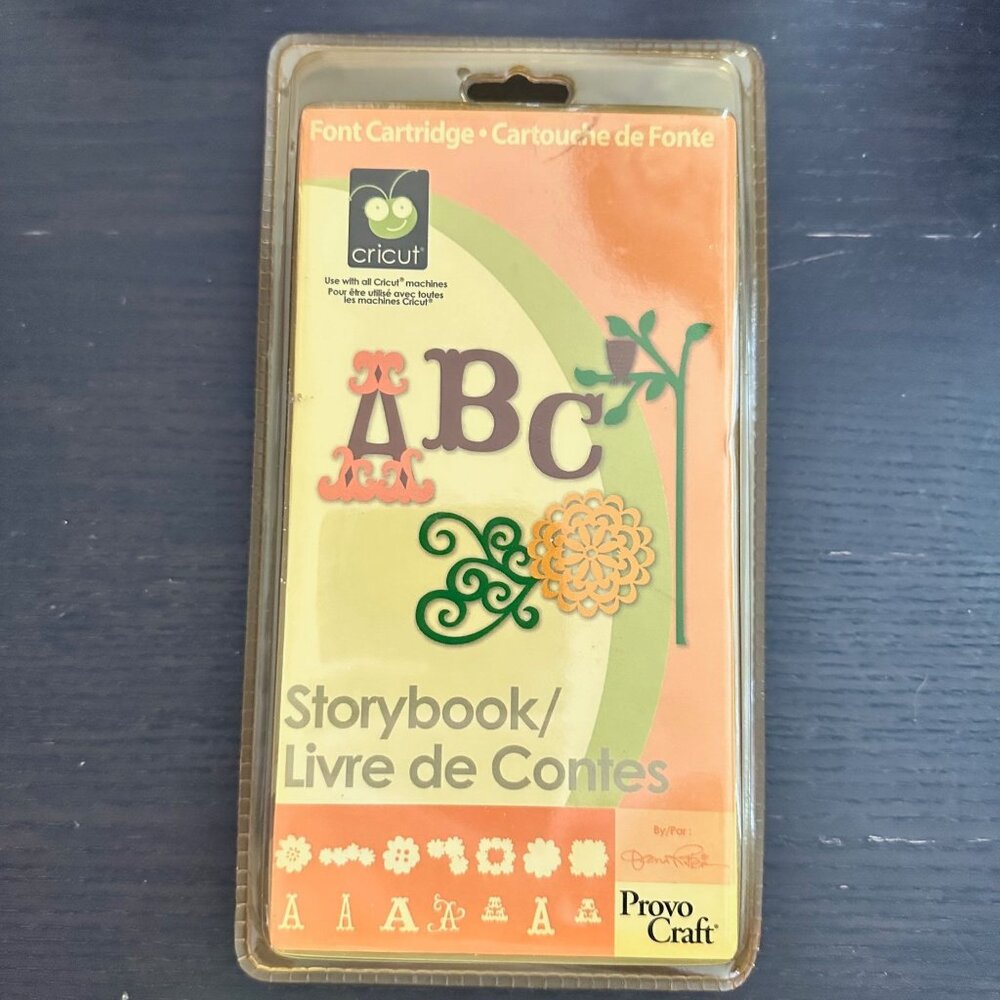 Cricut Provo Craft Storybook Font Cartridge For DIY Crafts & Scrapbooking Sealed